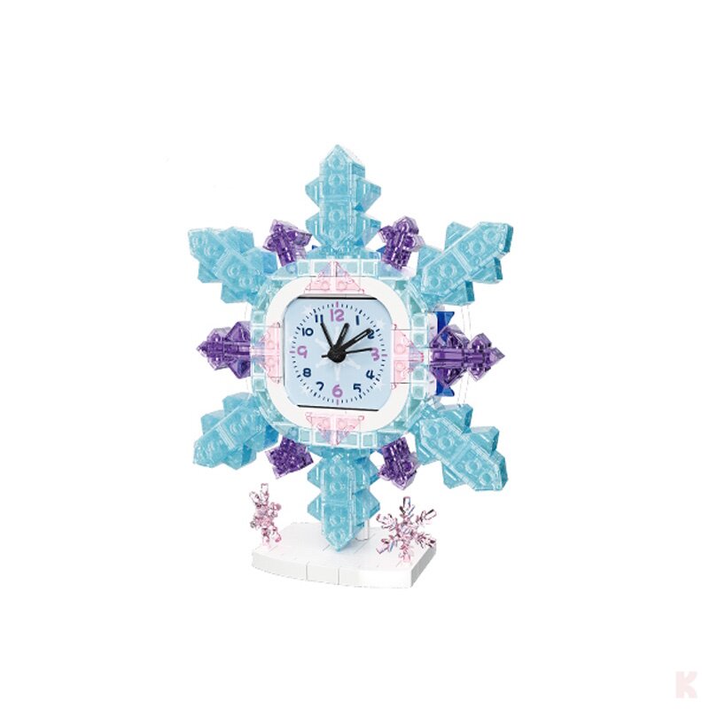 Jie Star JJ9190 Schneeflocke Uhr Klemmbaustein