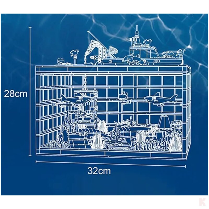 Jie Star JJ9048 Aquarium Erkundung unter Wasser