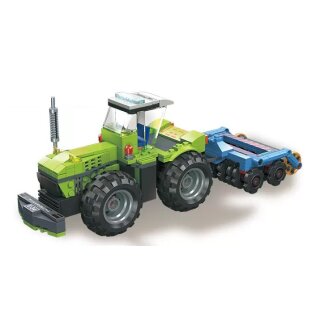 Jie Star 59229 Traktor mit Egge Klemmbaustein