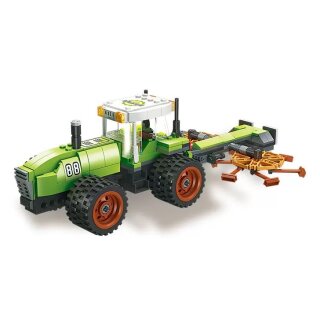 Jie Star 59226 Traktor mit Graswender Klemmbaustein