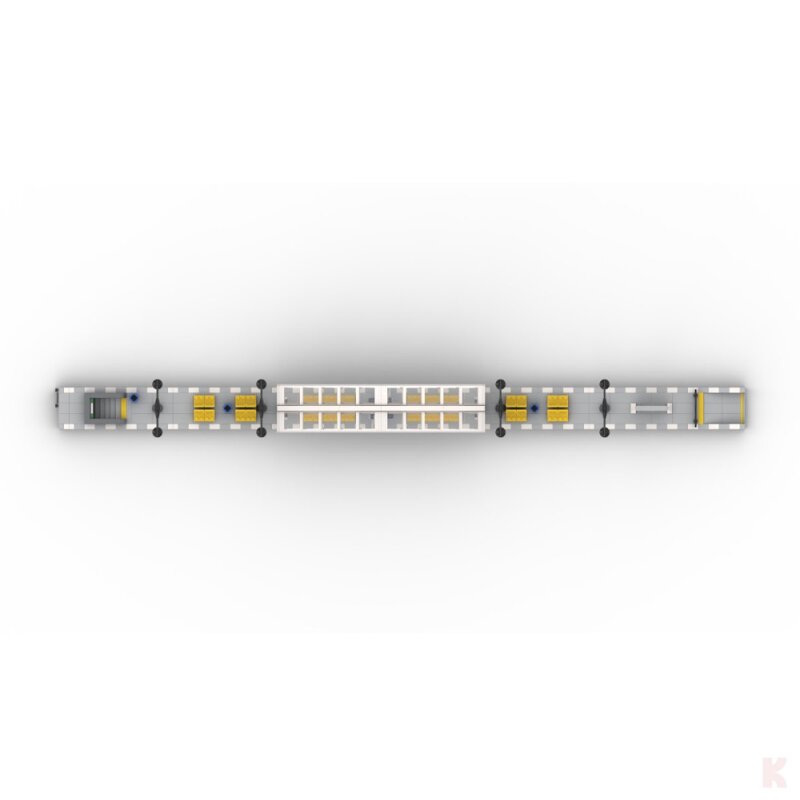 ST-99014 Eisenbahn Moderner Modularer Bahnsteig