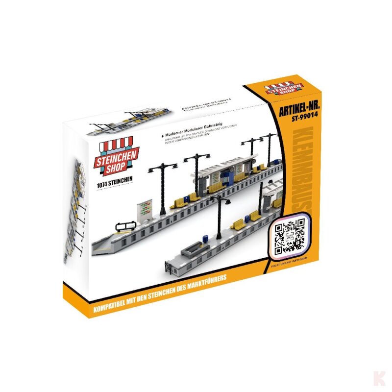 ST-99014 Eisenbahn Moderner Modularer Bahnsteig