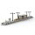 ST-99014 Eisenbahn Moderner Modularer Bahnsteig Klemmbaustein