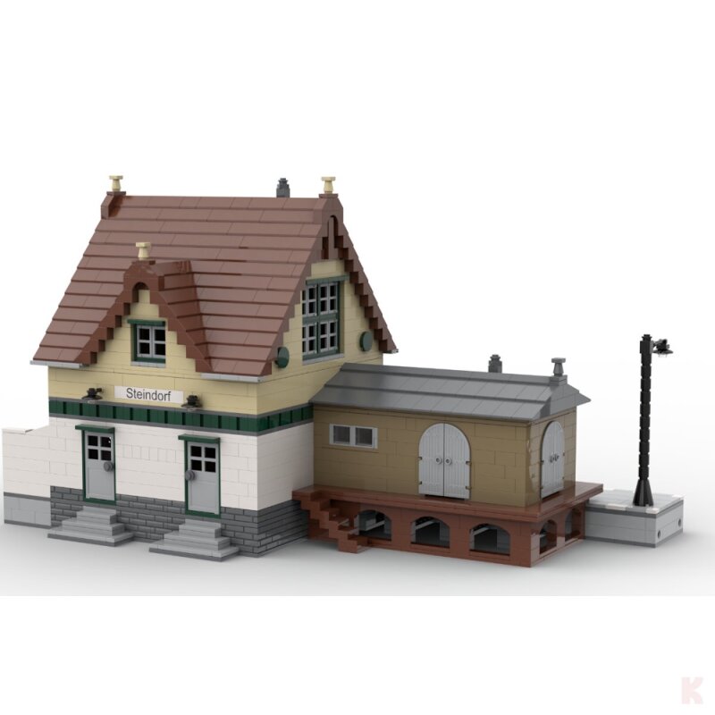 ST-99015 Eisenbahn Modularer Kleinstadt Bahnhof Steindorf