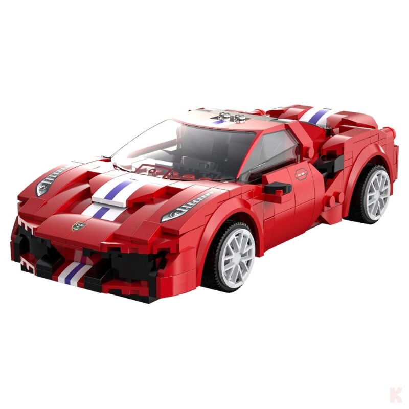 CaDA C51072W Red Race Car RC Klemmbaustein