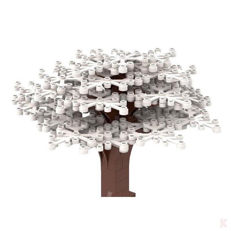 ST-99008 Klemmbausteine Großer Baum weiß