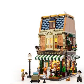 Funwhole F9031 Stadtcafé mit LED Beleuchtung Klemmbaustein