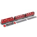 ST-97100 Rote Lokomotive "Deutsche Bahn AG" mit Speise- und Personenwagen