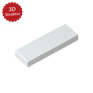 Klemos Fliese 1x3 – individuell bedruckte Klemmbaustein-Fliese mit 3D Struktur