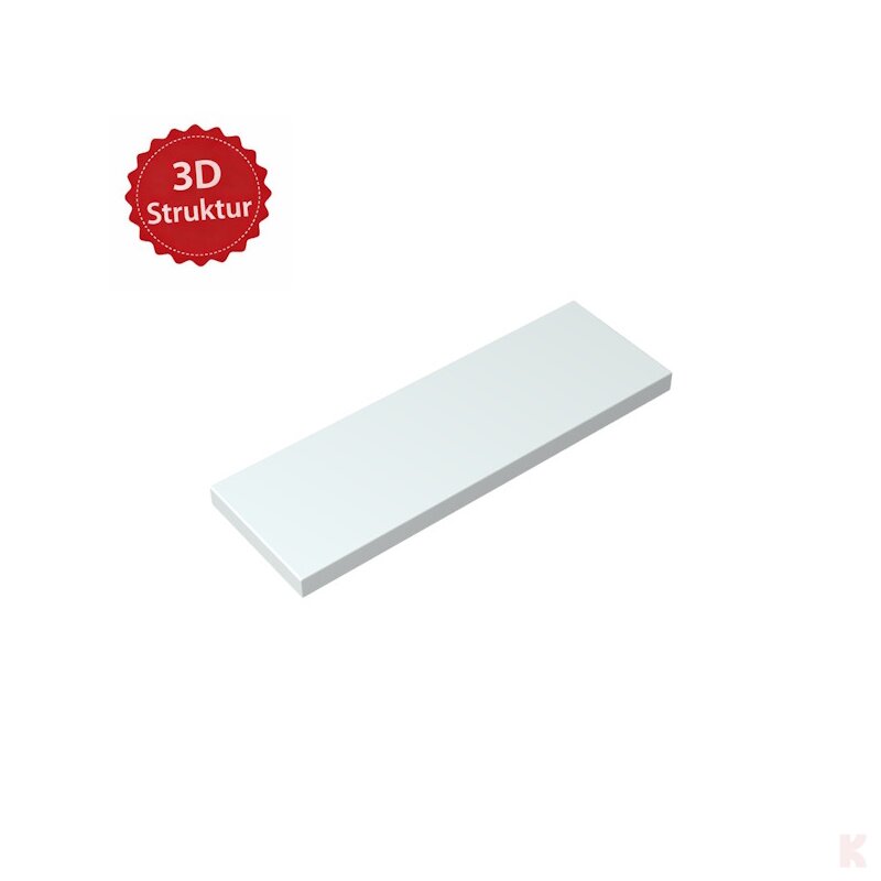 Klemos Fliese 2x6 – individuell bedruckte Klemmbaustein-Fliese mit 3D Struktur