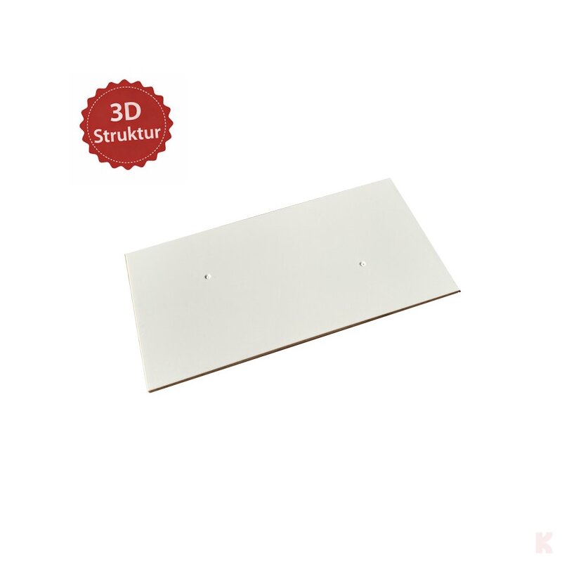 Klemos Fliese 8x16 – individuell bedruckte Klemmbaustein-Fliese mit 3D Struktur