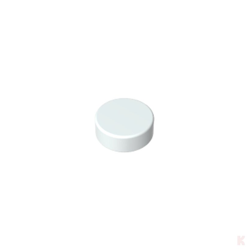 Klemos Fliese 1x1 Rund – individuell bedruckte Klemmbaustein-Fliese