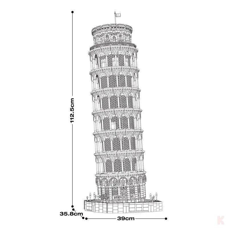 Reobrix 66025 Schiefer Turm von Pisa