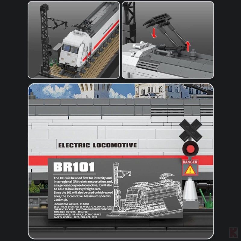 Reobrix 66802 BR101 Electric Locomotive