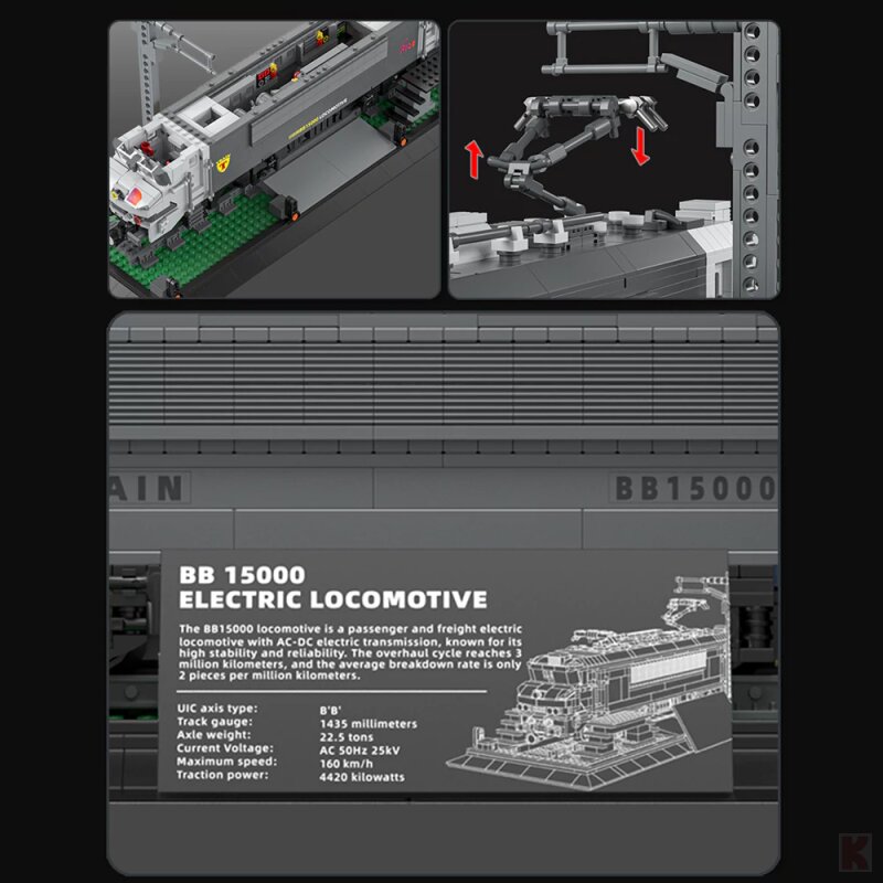 Reobrix 66803 BB15000 Electric Locomotive