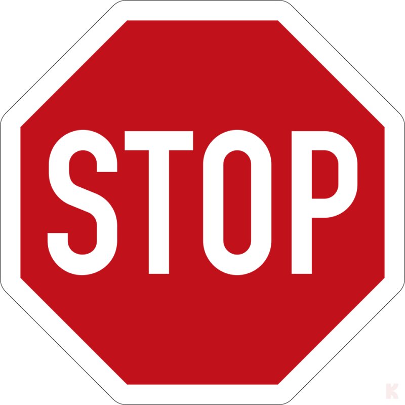 Klemos 2x2 – Verkehrszeichen Stoppschild 206