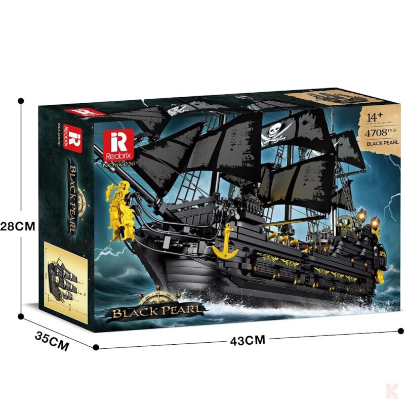 Reobrix 66036 Piratenschiff Black Pearl