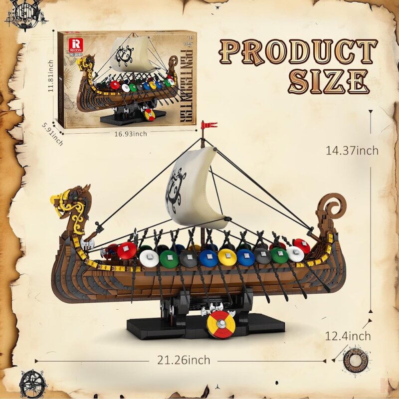 Reobrix 66101 Wikinger Schiff