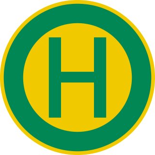 Klemos 2x2 Rund – Verkehrszeichen Haltestelle 224