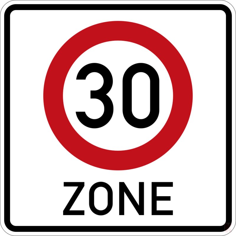 Klemos 2x2 – Verkehrszeichen 30 Zone 274.1