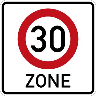 Klemos 2x2 &ndash; Verkehrszeichen 30 Zone 274.1