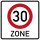 Klemos 2x2 – Verkehrszeichen 30 Zone 274.1