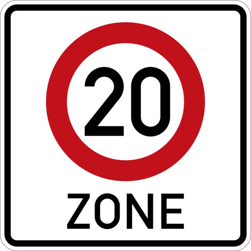 Klemos 2x2 – Verkehrszeichen 20 Zone 274.12