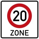 Klemos 2x2 – Verkehrszeichen 20 Zone 274.12