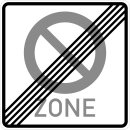 Klemos 2x2 – Verkehrszeichen Halteverbot Ende 290.2