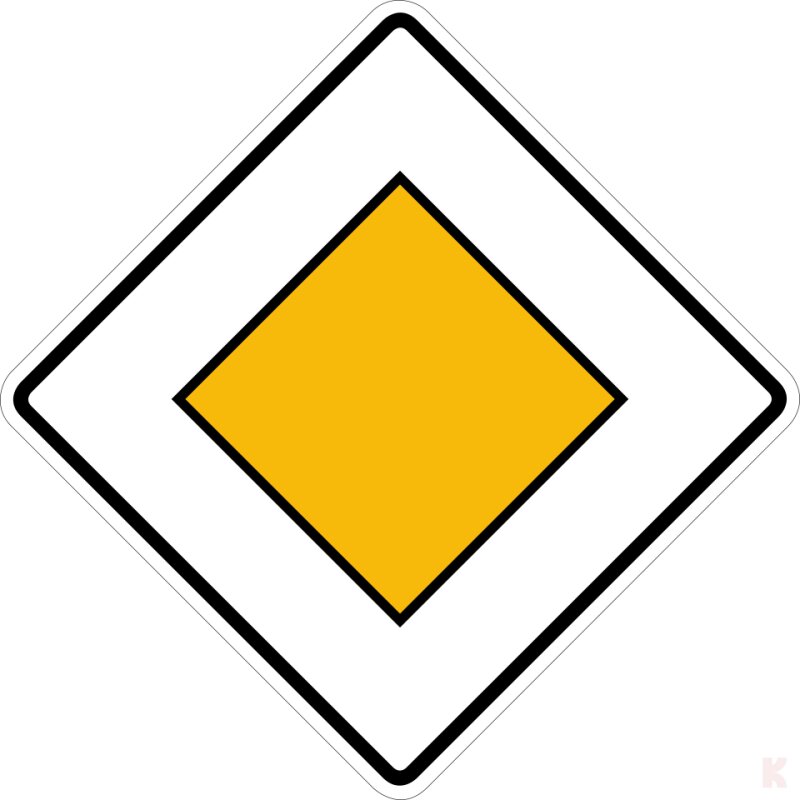 Klemos 2x2 – Verkehrszeichen Vorfahrtsstraße 306