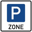 Klemos 2x2 – Verkehrszeichen Parken Zone 314.1