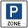 Klemos 2x2 – Verkehrszeichen Parken Zone 314.1