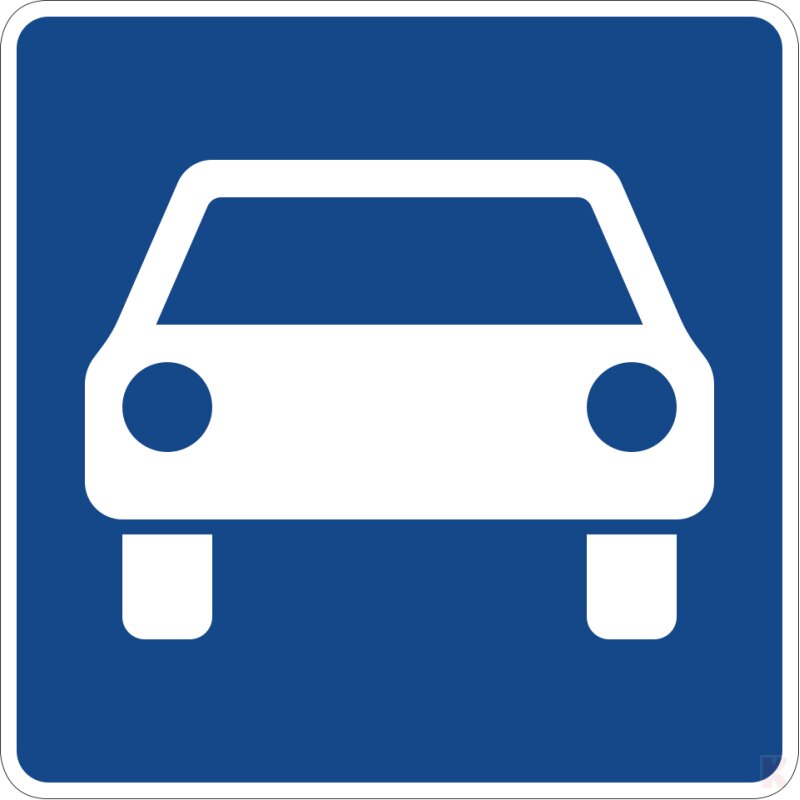 Klemos 2x2 – Verkehrszeichen Kraftfahrstraße 331.1
