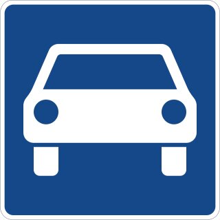 Klemos 2x2 – Verkehrszeichen Kraftfahrstraße 331.1