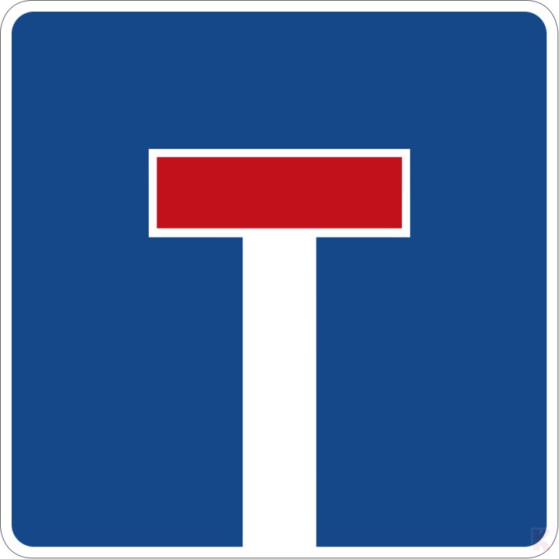 Klemos 2x2 – Verkehrszeichen Sackgasse 357