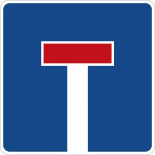 Klemos 2x2 – Verkehrszeichen Sackgasse 357