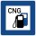 Klemos 2x2 – Verkehrszeichen Tankstelle CNG 365-54