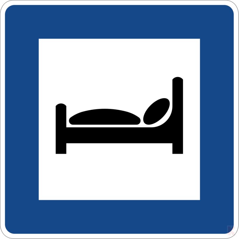 Klemos 2x2 – Verkehrszeichen Hotel 365-55