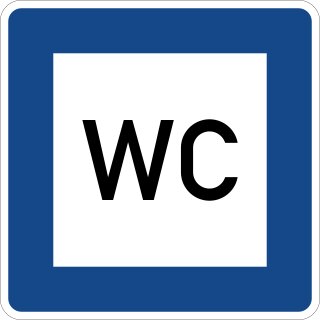 Klemos 2x2 – Verkehrszeichen Toilette 365-58