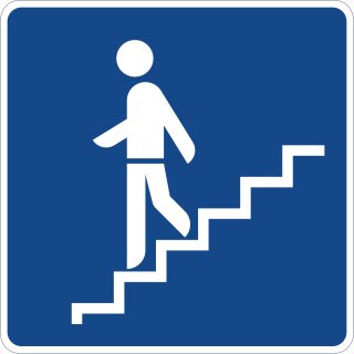 Klemos 2x2 – Verkehrszeichen Fußgänger Unterführung 365-63