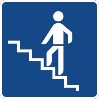 Klemos 2x2 &ndash; Verkehrszeichen Fu&szlig;g&auml;nger Unterf&uuml;hrung 365-64