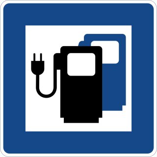 Klemos 2x2 – Verkehrszeichen Ladestation Elektro 365-65