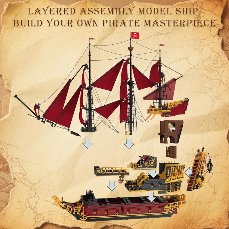 Reobrix 66049 Segelschiff Revenge