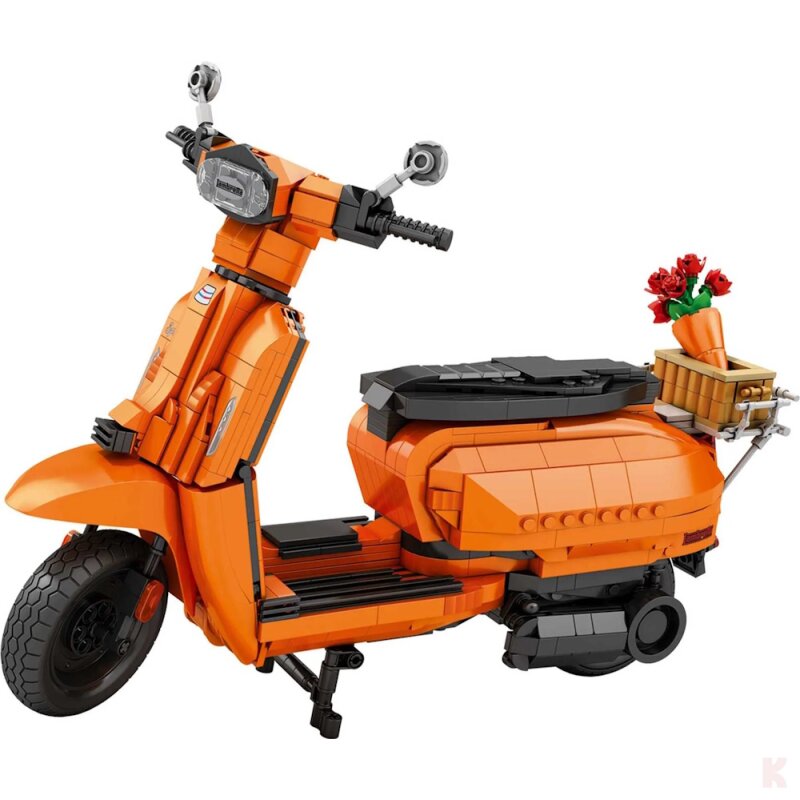 Reobrix 11036 Retro Scooter orange Klemmbaustein