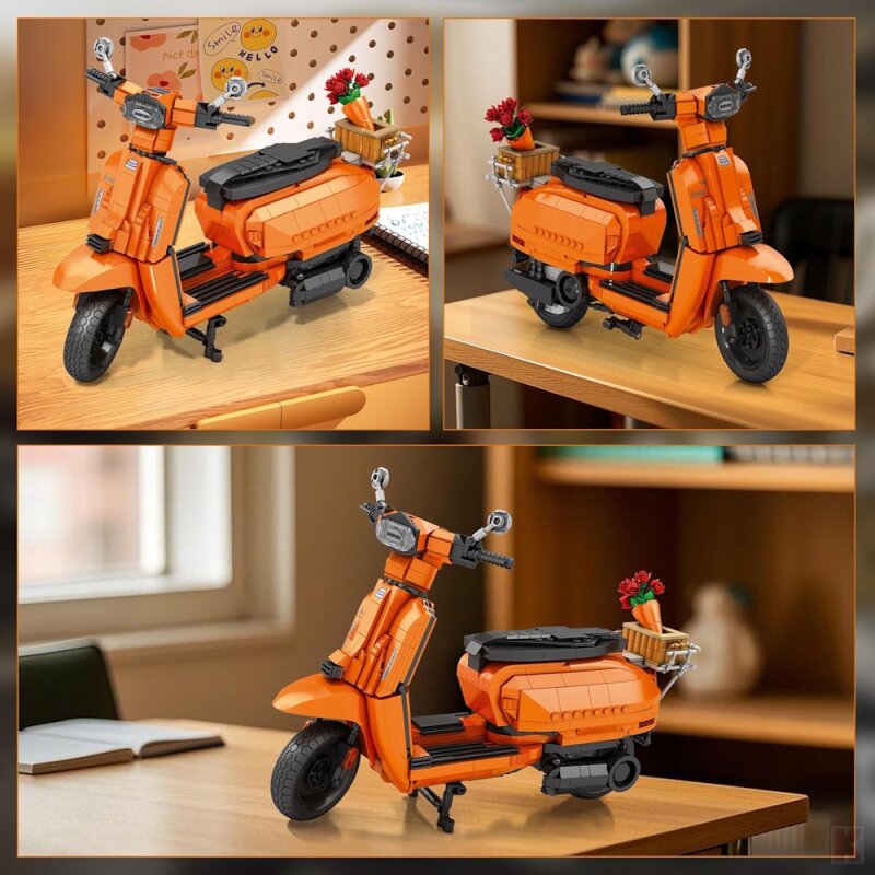 Reobrix 11036 Retro Scooter orange