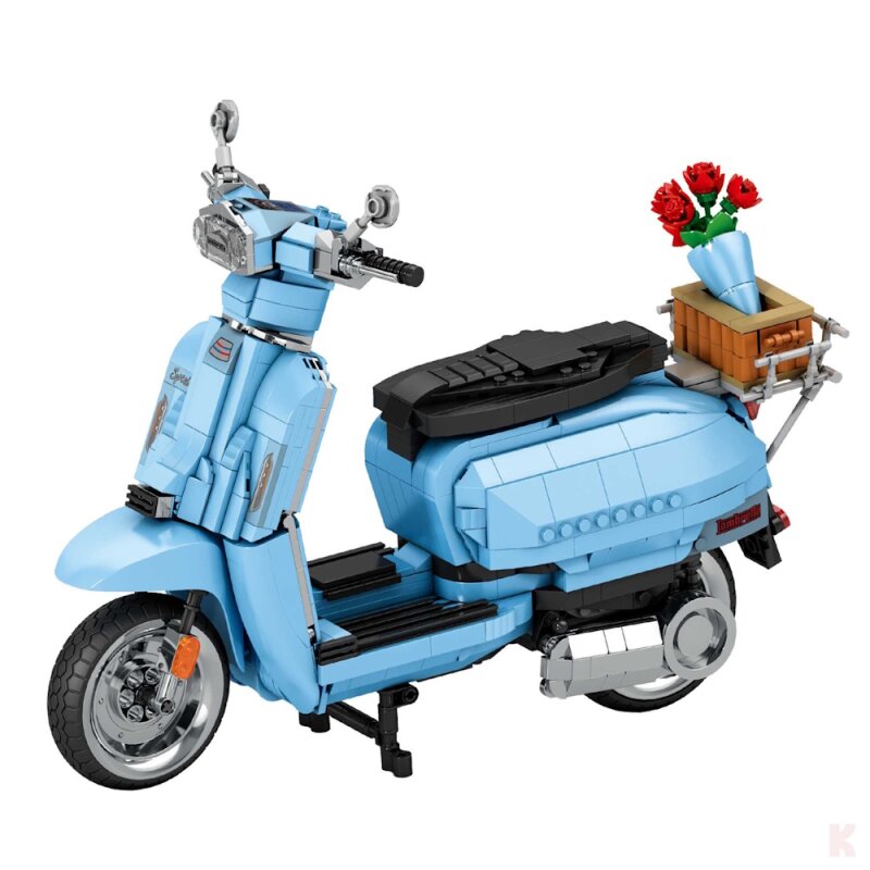 Reobrix 11037 Retro Scooter blau Klemmbaustein