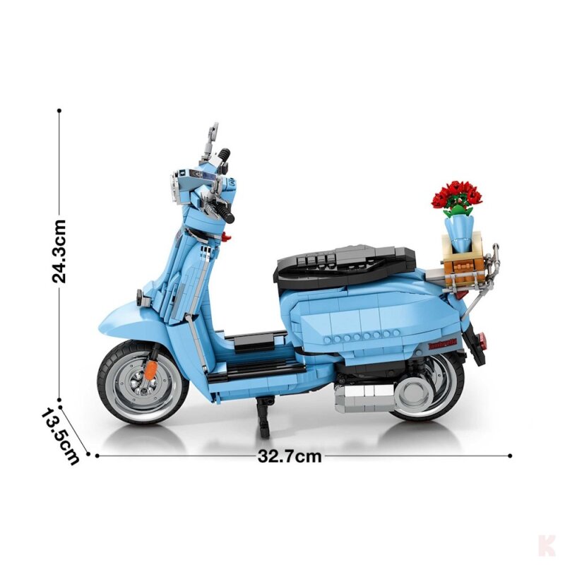 Reobrix 11037 Retro Scooter blau
