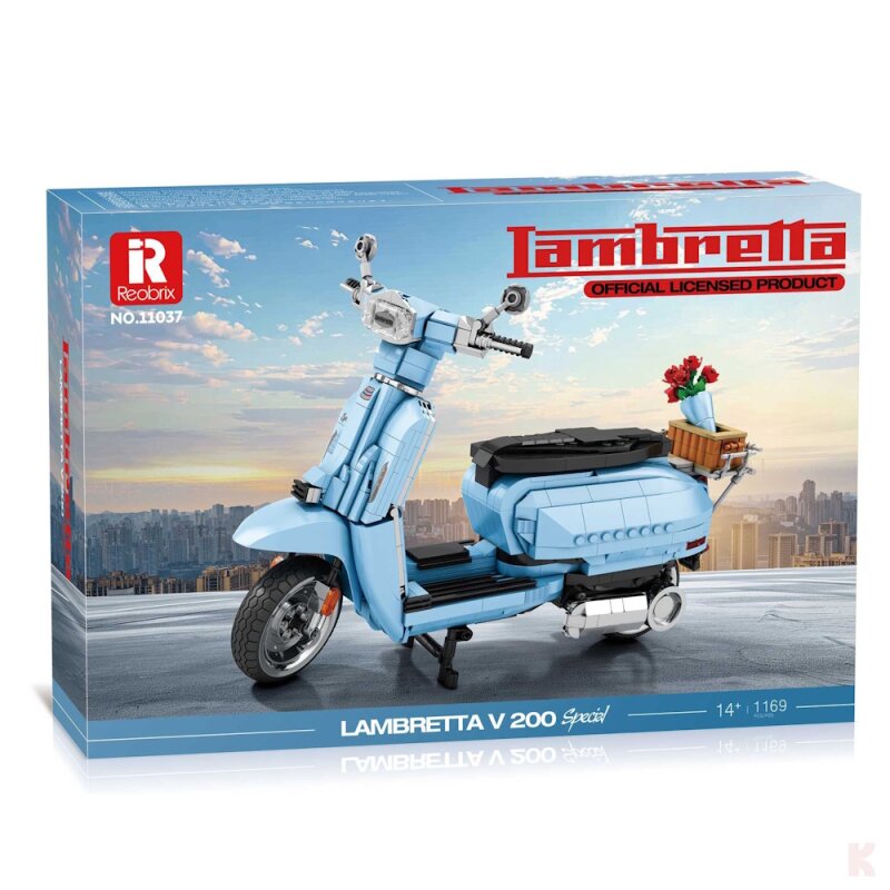 Reobrix 11037 Retro Scooter blau