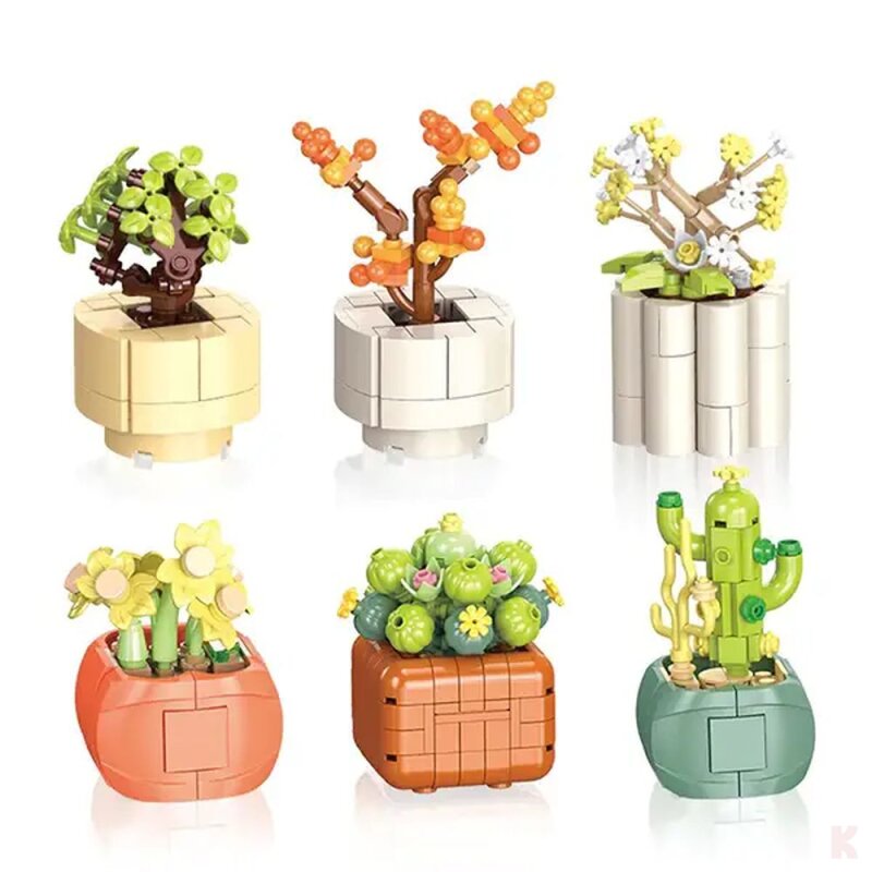 Jie Star JJ9080 6 kleine Bonsai Bäume