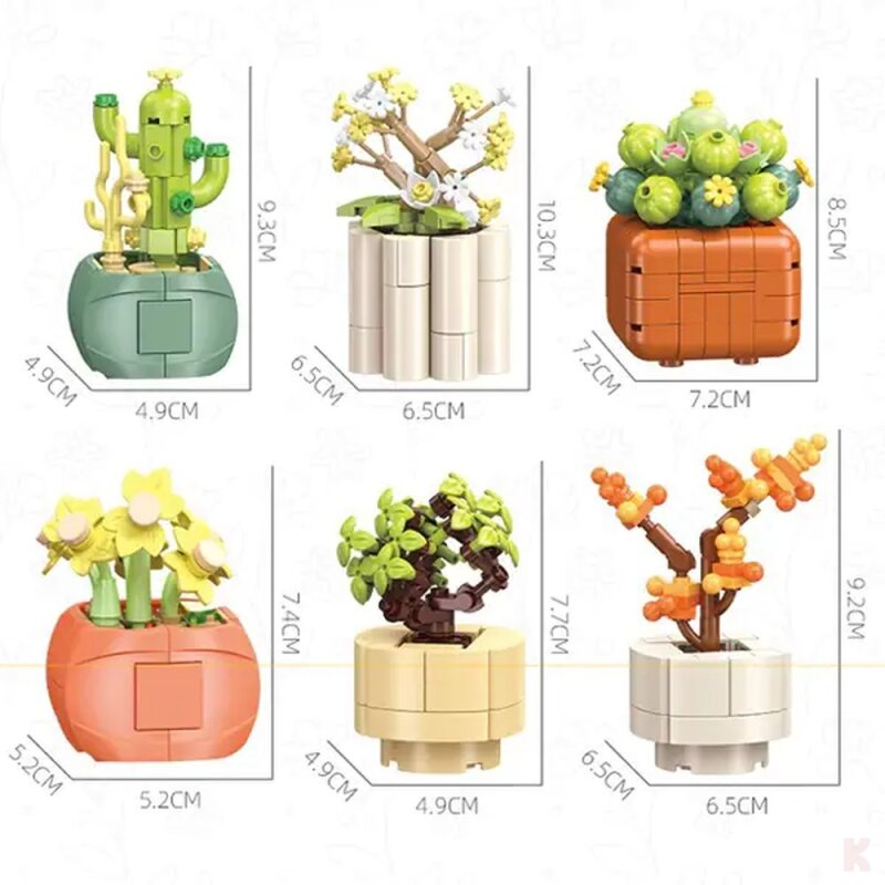 Jie Star JJ9080 6 kleine Bonsai Bäume